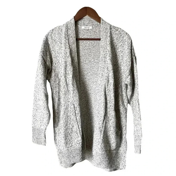 MADEWELL | Marled Knit Midland 100% Cotton Open Cardigan Sweater Size S - Picture 6 of 12